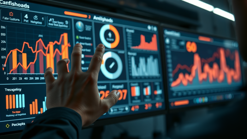 analyst tracking KPIs and metrics for data-driven marketing analytics and digital marketing campaigns