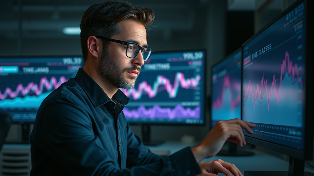 Thoughtful strategist adjusting time decay attribution model for marketing channel optimization.