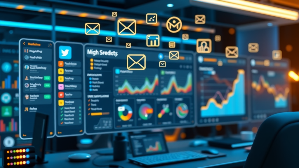marketing automation tools dashboard integration email social crm