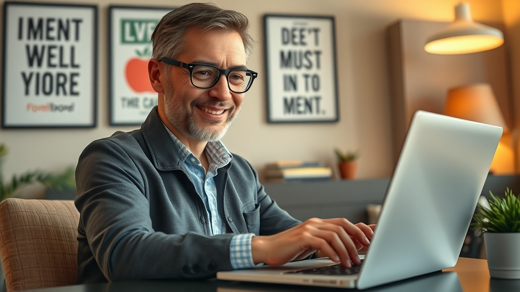 professional PR consultant composing a positive response on a laptop for online reputation management