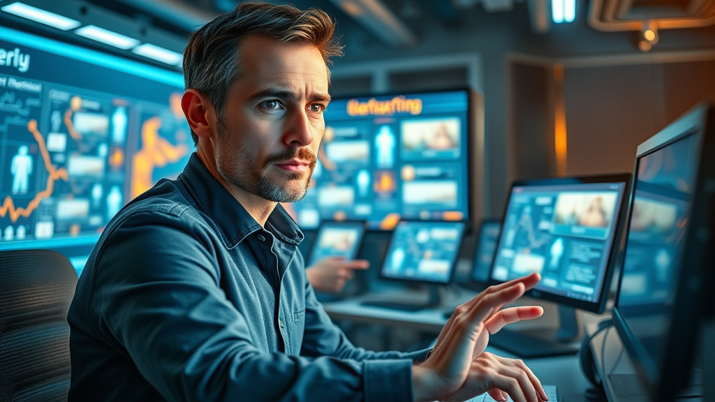 confident digital marketer optimizing ad campaign performance