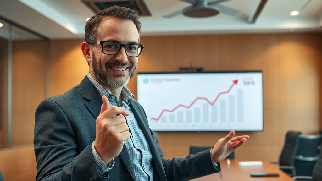 consultant shows customer engagement analysis results: rising conversion rate and lifetime value graphs