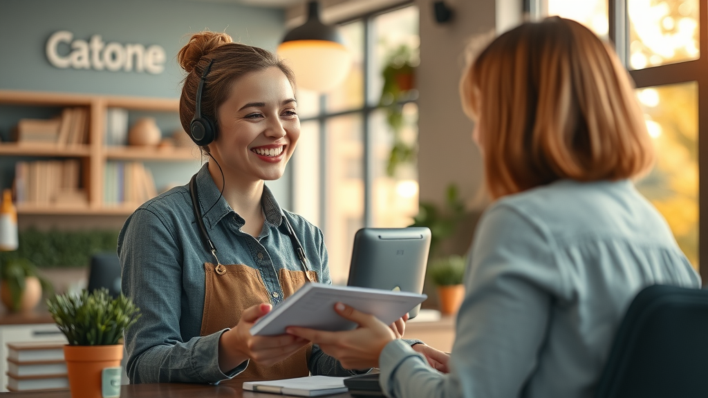 Customer service staff delivering exceptional service and enhancing brand reputation