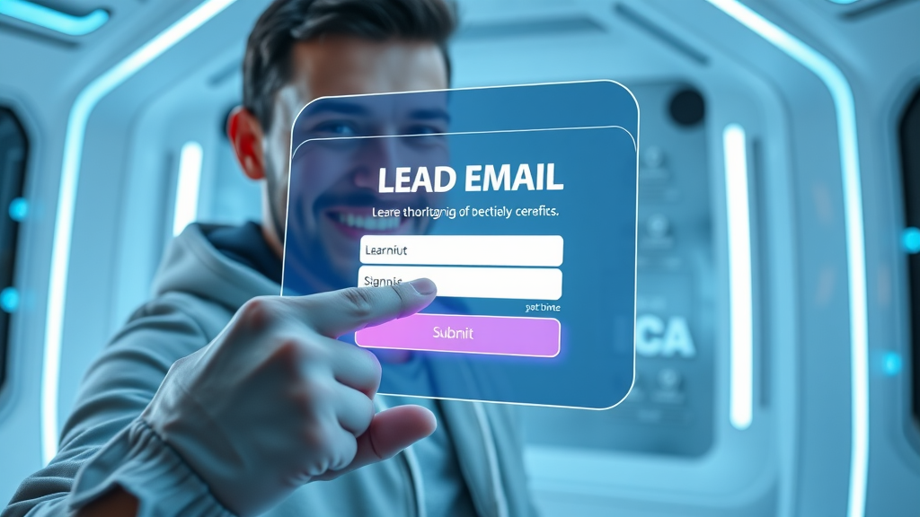 lead capture form building email marketing list with automation