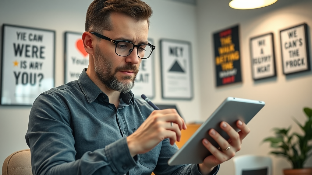 business owner writing personalized online review response - review response techniques