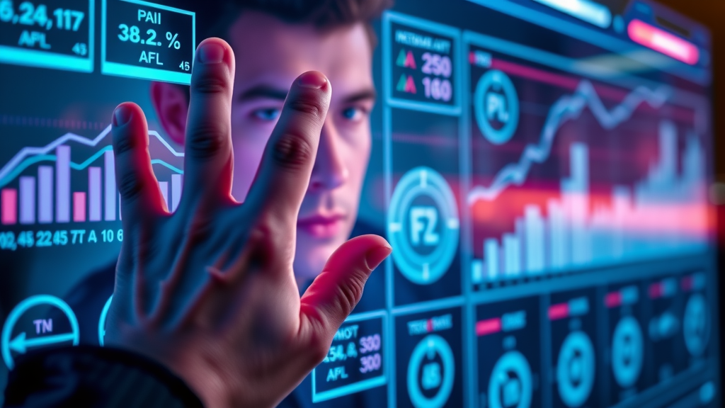 marketing kpis close-up hands setting kpi widgets on digital dashboard