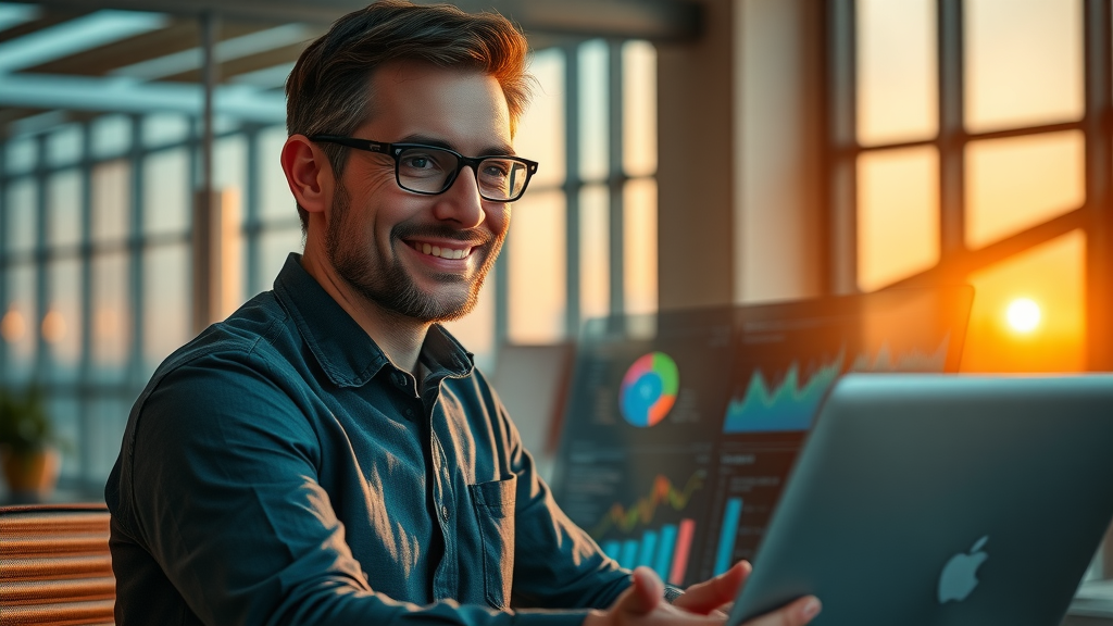 lead generation metrics: analyst measuring lead gen success using analytics dashboard