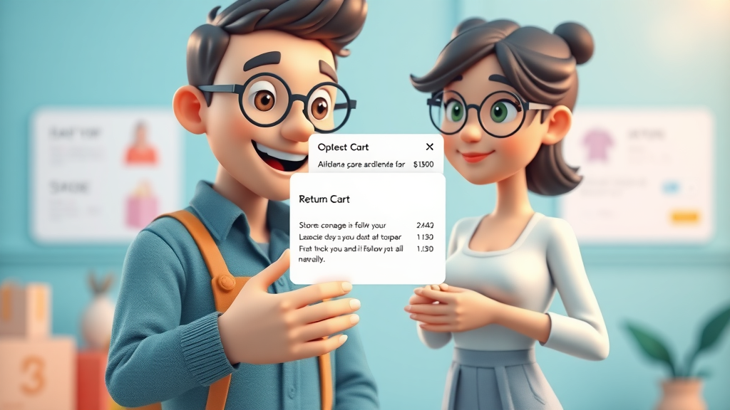 stylized interface showing abandoned cart email notifications in an e-commerce automation workflow