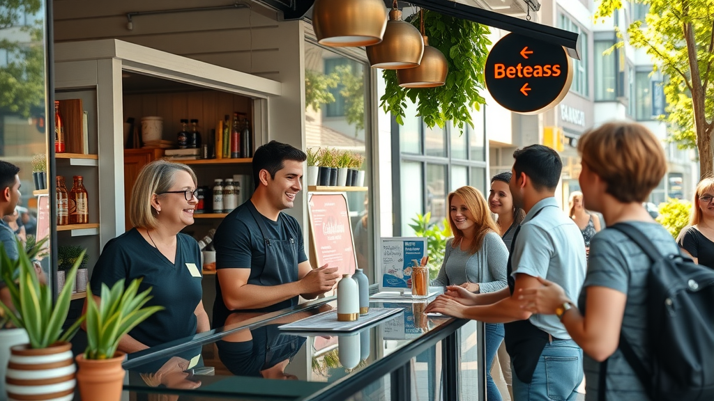 Thriving small business with good reputation and happy customers