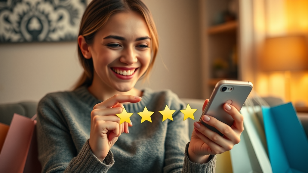 leave reviews five star customer review example