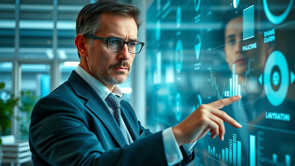 business leader making smarter marketing decisions with data-driven marketing analytics and digital dashboards
