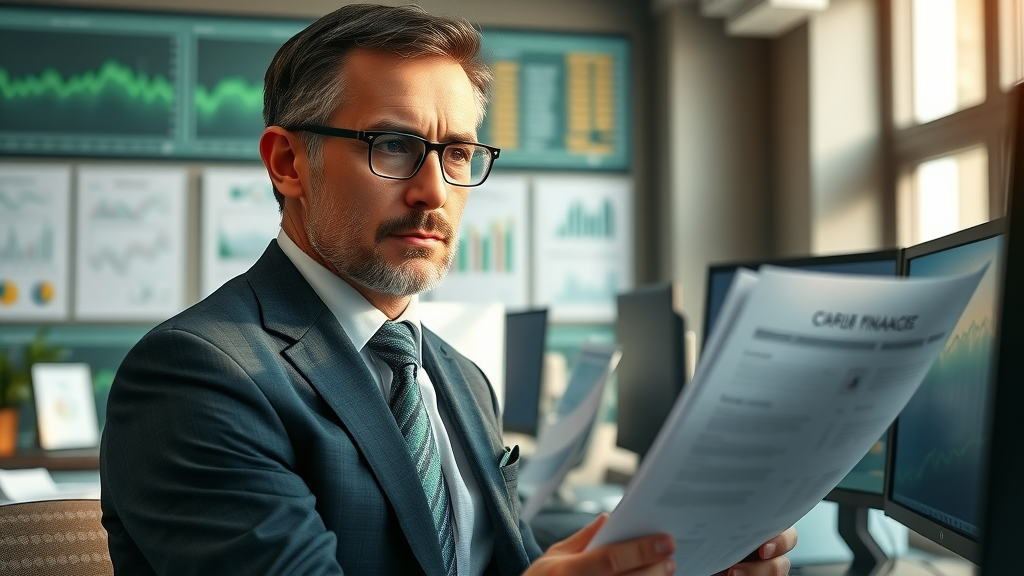 finance professional evaluating cash flow statements to improve roi measurement