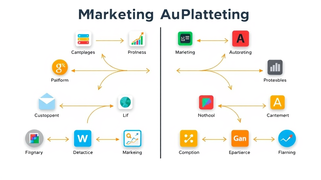 marketing automation tools platforms comparison infographic