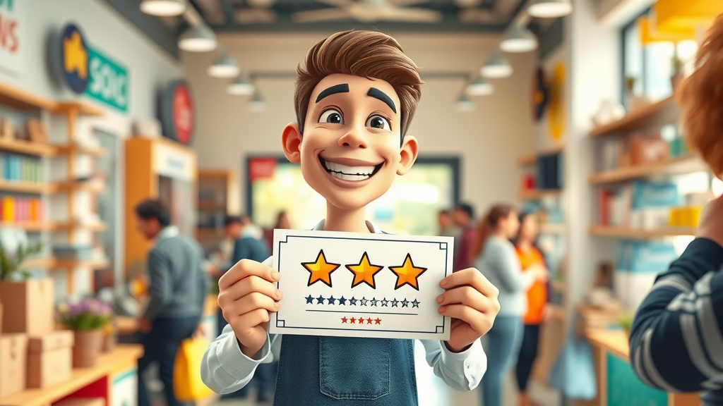 customer review strategies five star badges store owner