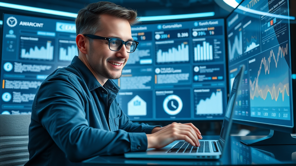 interactive email marketing dashboard, sales funnel optimization, digital marketer creating email marketing campaign