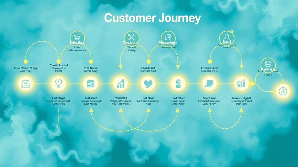 visual map of the customer journey with automated marketing workflow integration at key touchpoints