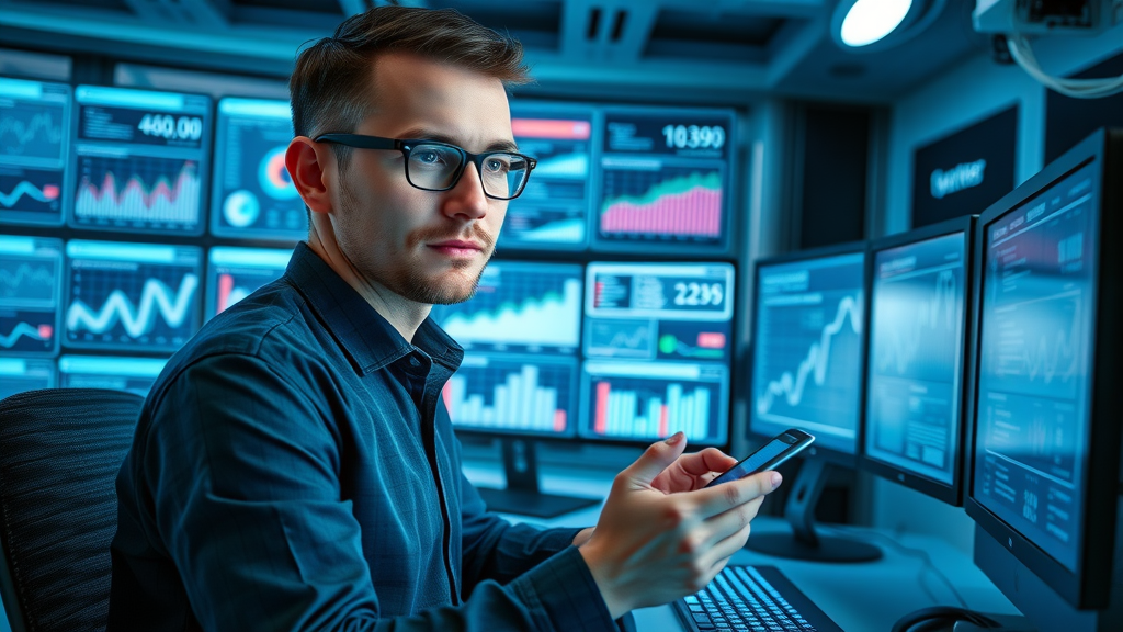 Digital marketer using dashboards to manage small business online reputation