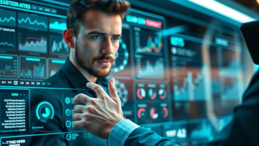 dashboard of b2b lead generation tools and analytics software