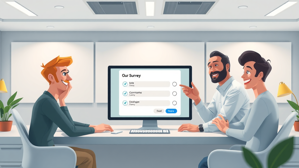 online survey pop-up for collecting customer feedback