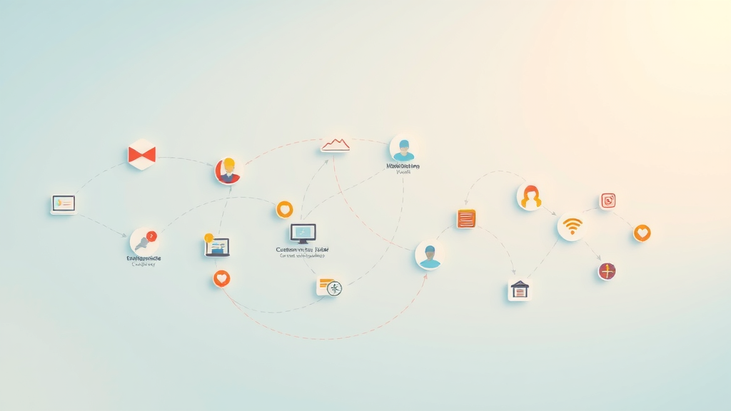 visual representation of customer journey as a path across digital platforms, customer journey, marketing channel, marketing analytics