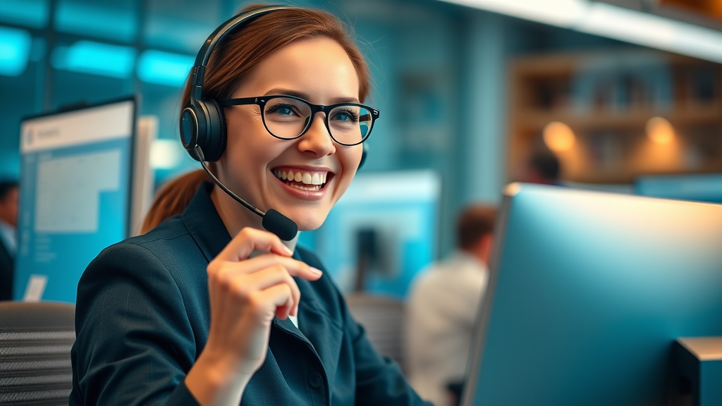 customer service crm software benefits agent responding to client using CRM software on screen