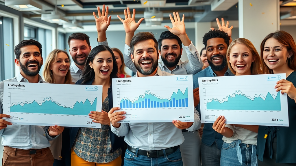 content marketing case studies: marketers celebrating quality lead generation results
