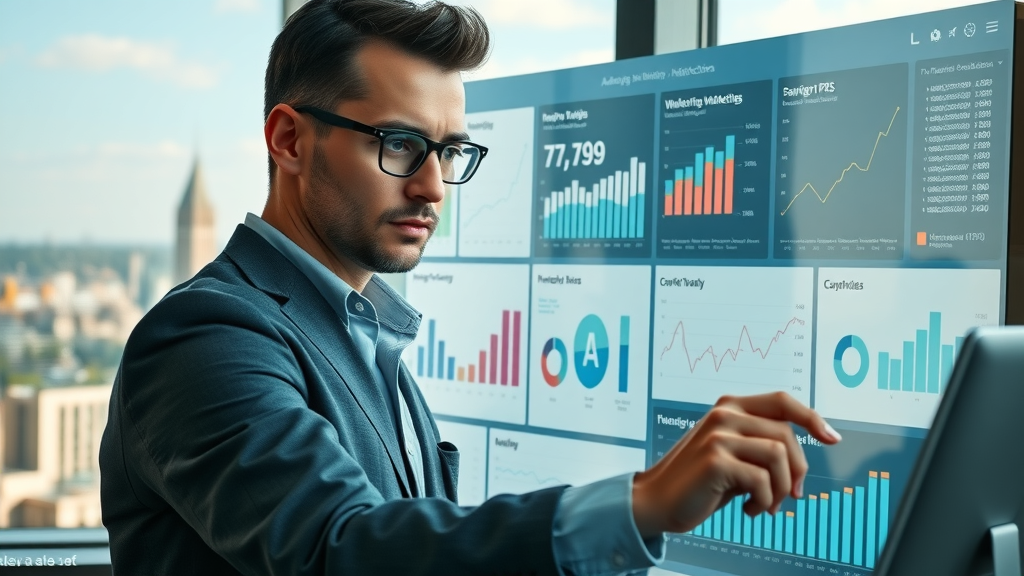 Advanced marketing dashboard showing detailed campaign analytics, KPI data visualizations and campaign tracking using marketing automation software