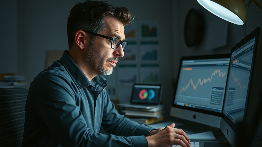 frustrated marketer ignoring key campaign performance metrics