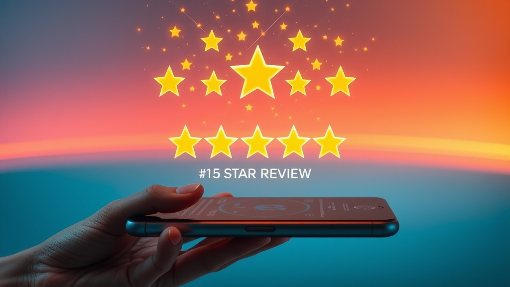 digital five star review notification - positive review response examples