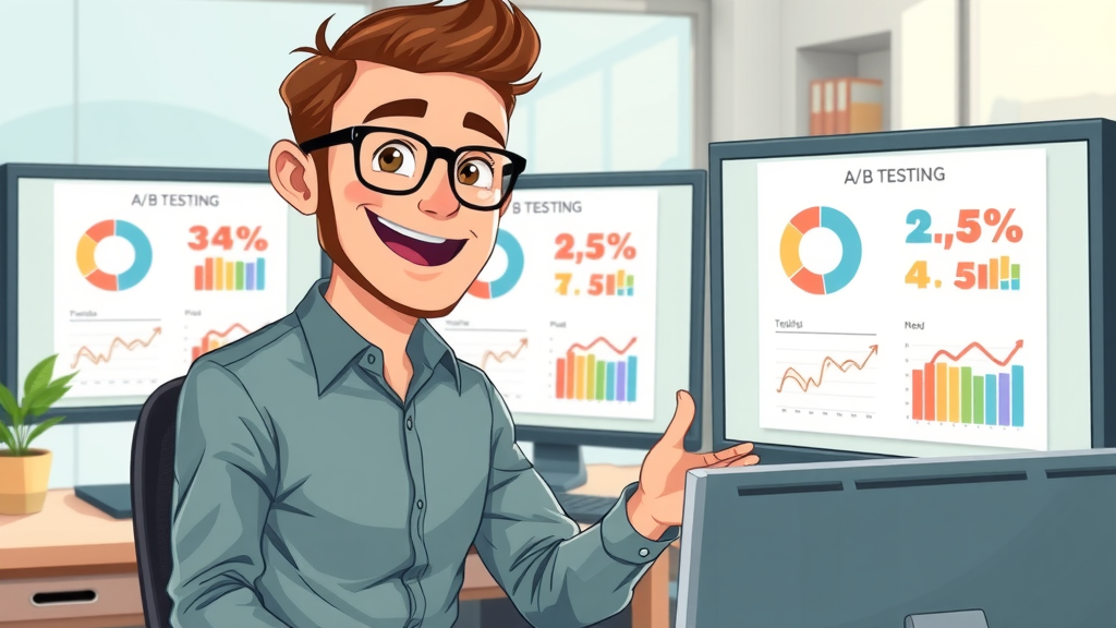 marketer using A-B testing with marketing automation tools to boost conversion rate