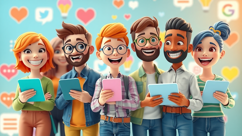 diverse customers providing online feedback, voice of the customer