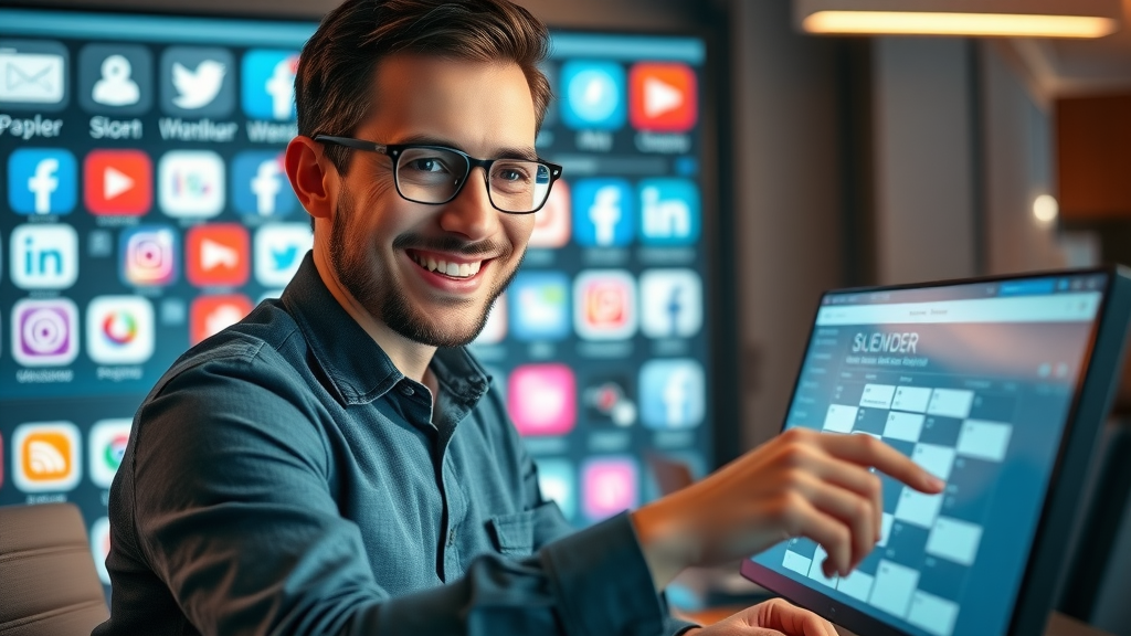 social media strategist scheduling posts for online reputation management